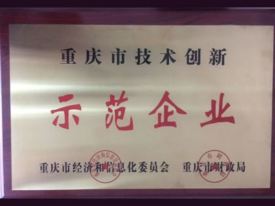 市技術創(chuàng)新示范企業(yè)證書